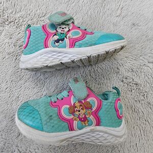 Paw Patrol Sneakers Toddler Girl's Size 8 Skye Everest Blue Pink